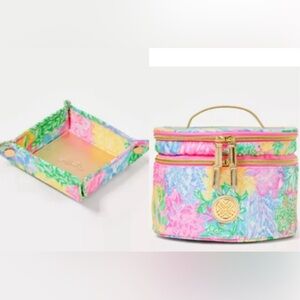 3 piece set - NWT Lilly Pulitzer Multi Bright Delight Patch travel set